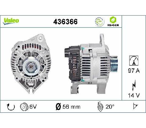 Generátor VALEO 436366
