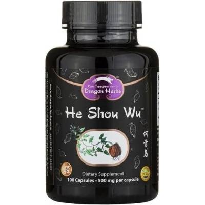 Dragon Herbs He Shou Wu, 100 капсули, Dragon Herbs (005427 (542) DH)