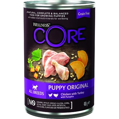 Wellness Core Dog Puppy kura a morka 400 g