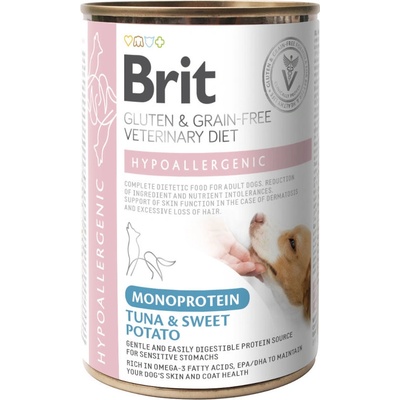 Brit Veterinary Diets GF Hypoallergenic Mono Protein Tuna 12 x 400 g