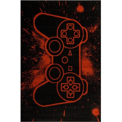 Nej-koberce Lima G932A Gamepad černý / světlečervený