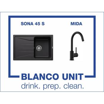 Image 1 of BLANCO Bundle Blanco Sona 45 S+Blanco Mida Черен мат (527912)