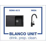 BLANCO Bundle Blanco Sona 45 S+Blanco Mida Черен мат (527912)