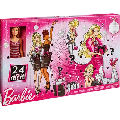 MATTEL Bábika Barbie adventný kalendár GFF61
