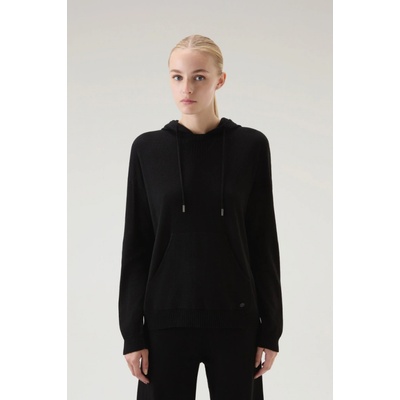 Woolrich Cashmere Blend Hoodie čierna