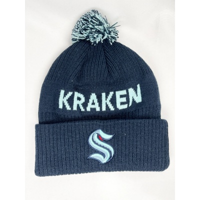 Outerstuff Seattle Kraken Cufed Knit With Pom