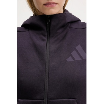 Adidas Суичър adidas adidas x Z. N. E в лилаво с качулка с десен KC0990 (KC0990)