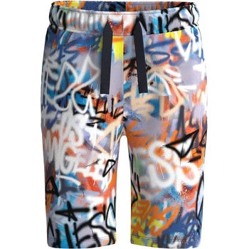 Image 1 of Guess Къси спортни панталони за мини момче с цветни графити и контрастни връзки Guess