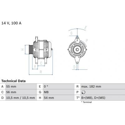 Generátor BOSCH 0 986 042 740