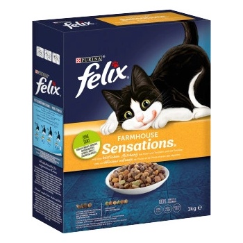 Felix Farmhouse Sensations s kuracím a morčacím mäsom a zeleninou 1 kg