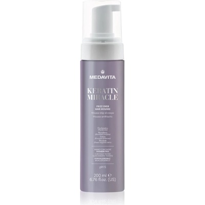 Medavita Keratin Miracle Frizz Over Hair Mousse стилизираща пяна За коса 200ml