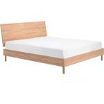 VIPACK Двойно легло от масивен дъб без ламелно дъно в естествен цвят 180x200 cm Forrest - Vipack (FOBE1812)