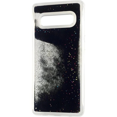 Samsung Калъф с течни брокати за Samsung Galaxy S10 - Черен KP18112