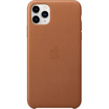 Image 1 of Apple Оригинален гръб Leather за Apple iPhone 11 Pro Max - Кафяв