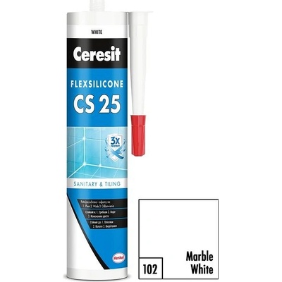 Ceresit CS 25 sanitární silikon 280 g marble white