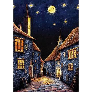 Image 1 of Art Puzzle - Puzzle Medieval Inn Night 500 - 500 piese