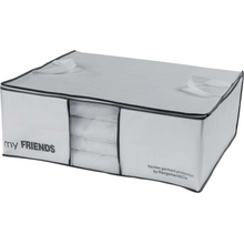 Compactor Úložný box na 2 peřiny My Friends 58,5 x 68,5 x 25,5 cm bílý