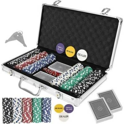 Pro-Tech shop Poker sada 300 žetonů v kovovém kufříku HQ 74931