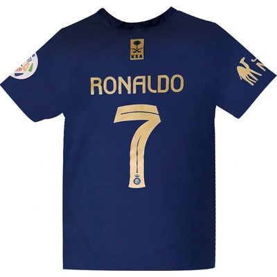 Fotbalový dres Ronaldo Al Nassr CR7 modrý – Sleviste.cz