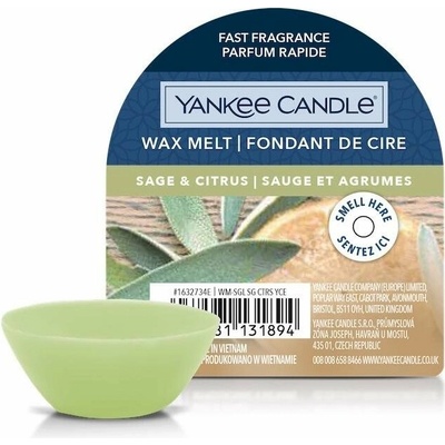Yankee Candle Sage amp; Citrus vonný vosk do aromalampy 22 g