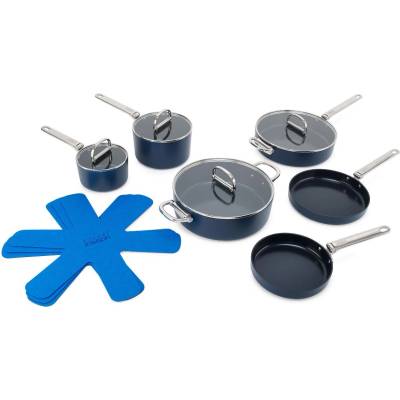 Joseph Joseph Комплект кухненски съдове SPACE 45086, комплект от 6 бр. , син, алуминий, Joseph Joseph (JS45086)