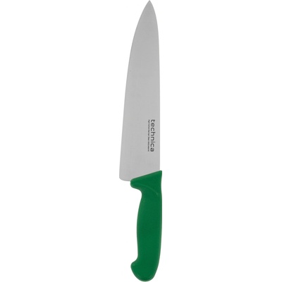 TECHNICA Silver Line Šéfkuchársky nôž HACCP 383 mm zelený hladké ostří do špičky zelená
