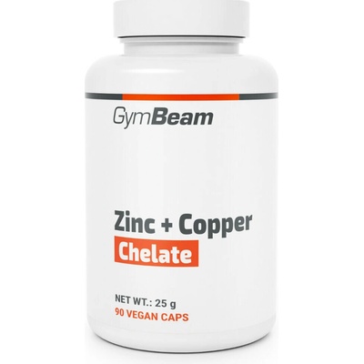 GymBeam Zinc + Copper chelate 90 kapsúl