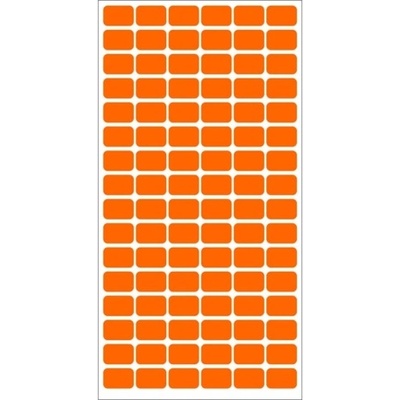 Fleks-Ko Етикети за цени Fleks-Ko, размер 18x12mm, 960бр, оранжеви (OK5522)