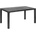 TopMebel Маса Kalan TopMebel от полипропилен в антрацит 150x90x75cm