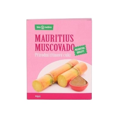 BioNebio MUSCOVADO Trstinový cukor 400 g