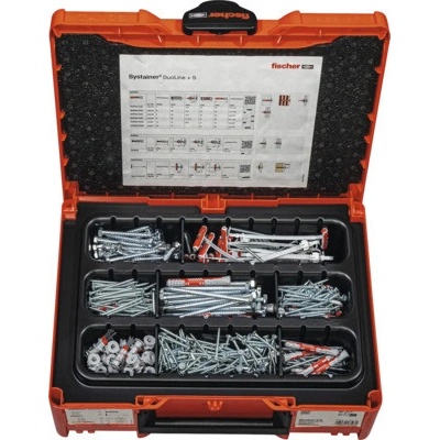 Kufor Fischer Systainer s hmoždinkami a skrutkami 630 ks rozmer 31,5x15,5x41,5 cm