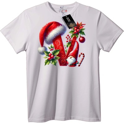 NOONEBRAND Тениска Коледно Джудже V - 5XL, Black