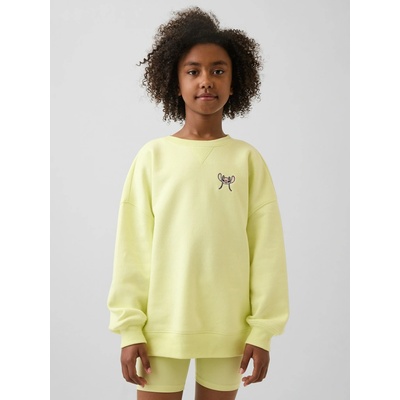 GAP detská oversize mikina Gap × Lilo & Stitch VintageSoft Žltá