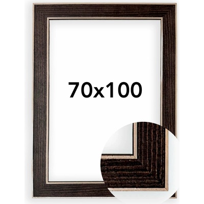 BFHM Fotorámeček DLN Rozměr: 70 x 100 cm, Barva: Hnědá, Typ zasklení: Plexi