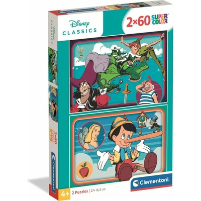 Clementoni Klasické Disney rozprávky 2x60 dielov