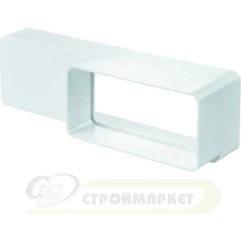 Image 1 of VENTS ПРЕХОД ЗА ПЛОСЪК ВЪЗДУХОВОД 518 55х110-60х204 ПВЦ (518)