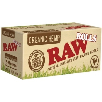 Raw organic rolls rolovací papírky 5 m v balení 24 ks