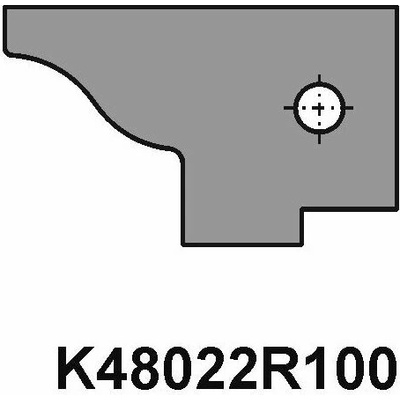 VBD pro sadu fréz na dveře - dlouhý čep K48022R100
