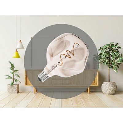 Nedes LED Žiarovka FILAMENT BUMPED SMOKE G125 E27/4W/230V 2000K dymová ND3785