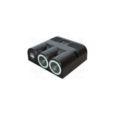 Automobilový napájecí zdroj 5A Nap.napětí 12÷24VDC 5V/2x2,5A