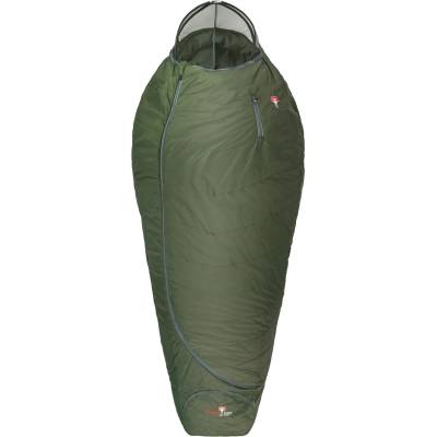 Grüezi bag Пухен спален чувал Grüezi bag Biopod Wolle Survival Ice XXL Down sleeping bag - Greenery - размер 205 cm (513-1561-0111)