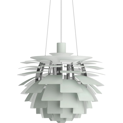 Louis Poulsen PH Artichoke Висяща лампа 48 см, хром, салвиено зелено (5741115686)