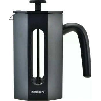 Klausberg Френска преса за кафе Klausberg KB 7677, 0.6 литра, неръждаема стомана, черна (KB 7677)