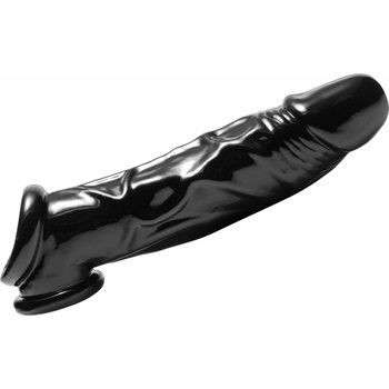 Image 1 of Master Series Fuk Tool Penis Sheath and Ball Stretcher Black