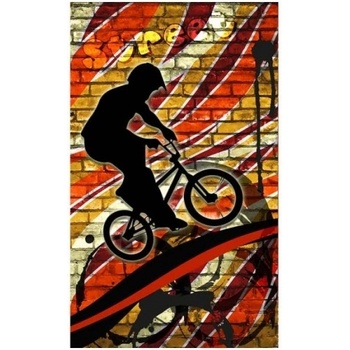 DIMEX ART s. r. o Флизелинов фототапет червено колело 150 x 250 см