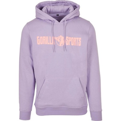 Gorilla Sports mikina s kapucí fialová/korálová