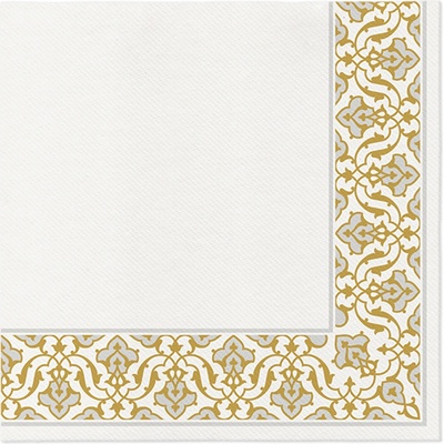 Airland Obrúsky Paw Floral Frame Silver 40x40cm