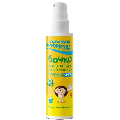 Бочко БОЧКО Слънцезащитен спрей лосион spf30 125 мл