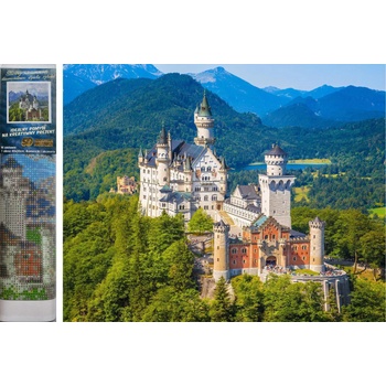 Norimpex - Puzzle Diamond Painting Zámok Neuschwanstein 30x40cm - 1 - 39 piese