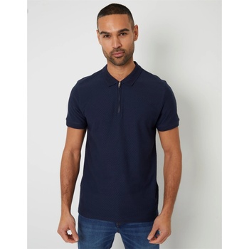 Image 1 of Threadbare Блуза с яка Threadbare Men's Westbank Short-Sleeve Polo Shirt - Navy